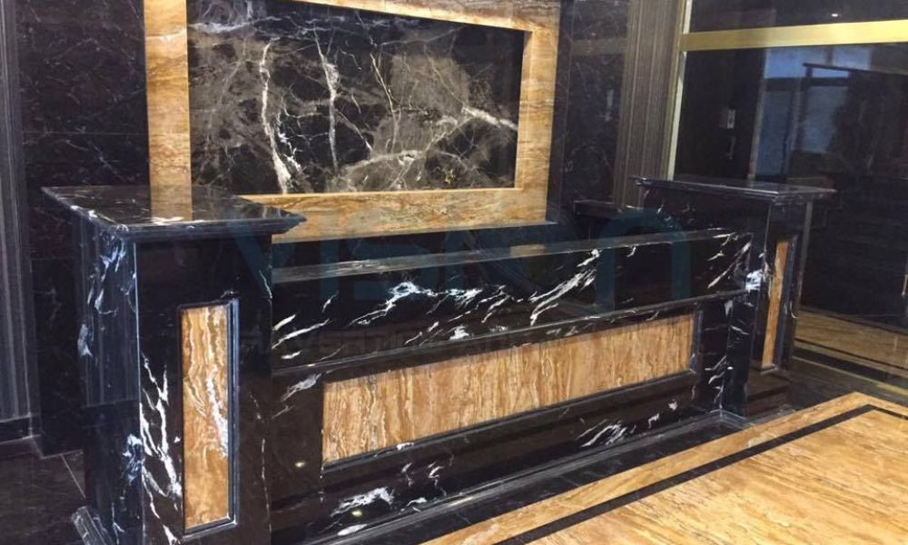 Alexandrette Black Marble Table