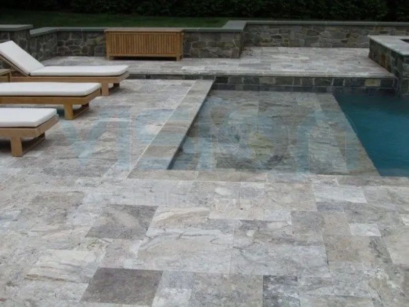 Silver Travertine C/C