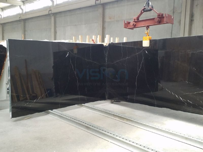 Alexandrette Black Marble Slabs