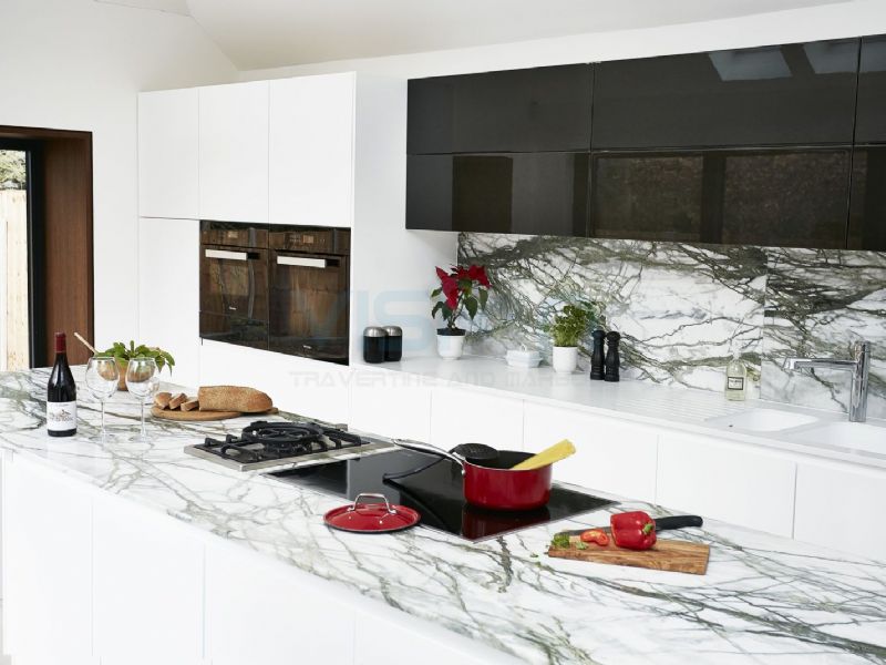 Calacatta Verde Marble Countertops