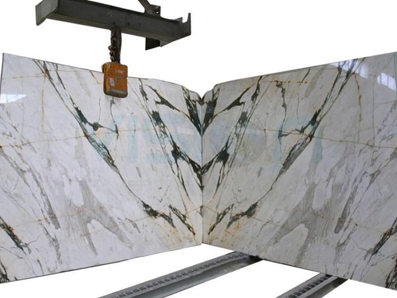 Calacatta Verde Marble Swimming Pool