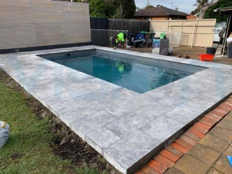 Tundra Grey Marble Table